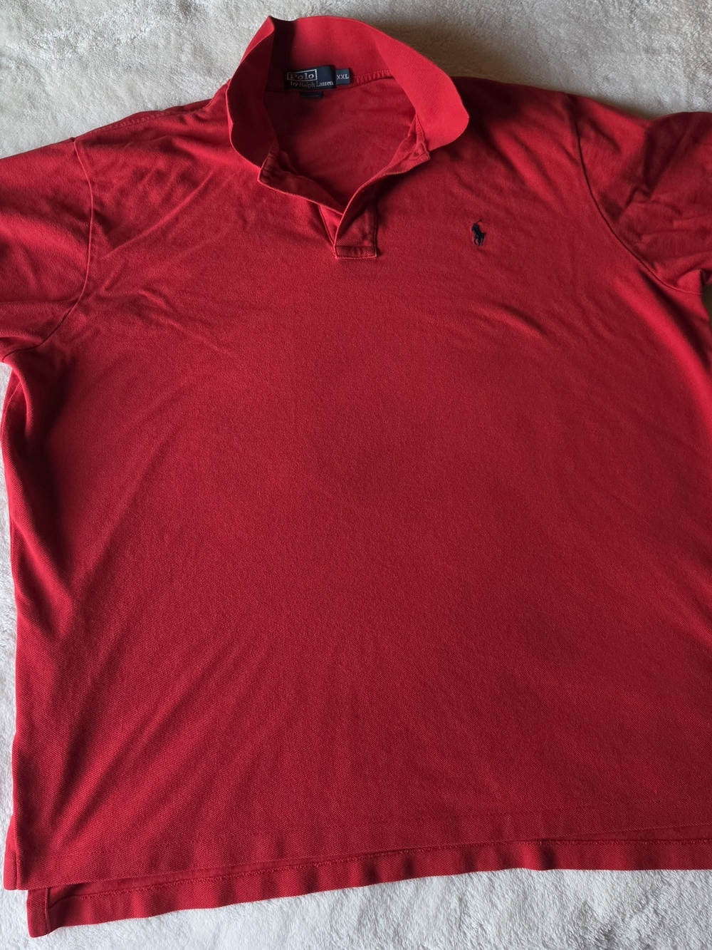 Ralph Lauren Men's Red Polo with Navy Pony